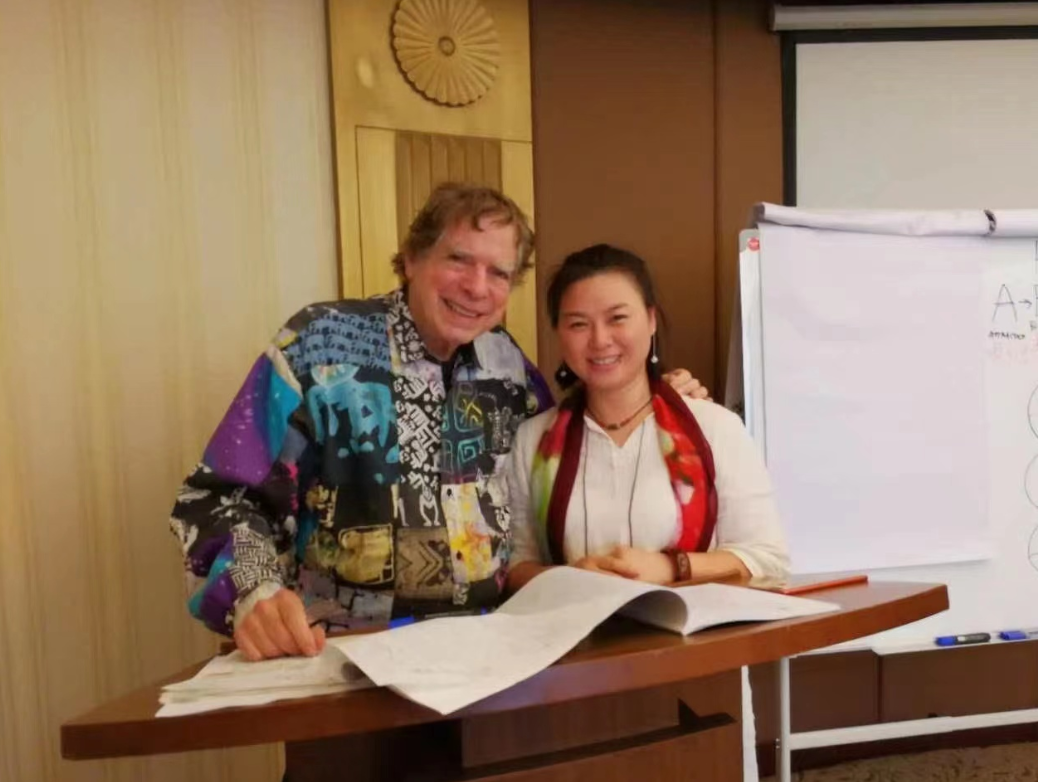 与TA心理协会创始人一起学习合影留念